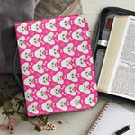 Cute Poodle Pattern Print Leather Bible Cover