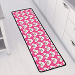 Cute Poodle Pattern Print Long Kitchen Mat