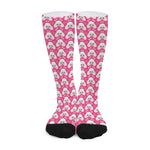 Cute Poodle Pattern Print Long Socks