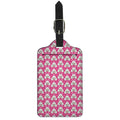 Cute Poodle Pattern Print Luggage Tag