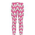 Cute Poodle Pattern Print Men's Leggings
