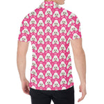 Cute Poodle Pattern Print Men's Shirt