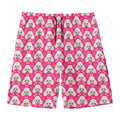 Cute Poodle Pattern Print Men's Swim Trunks
