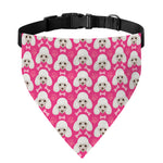 Cute Poodle Pattern Print Over The Collar Dog Bandana