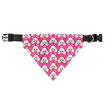 Cute Poodle Pattern Print Over The Collar Dog Bandana