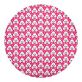 Cute Poodle Pattern Print Round Blanket