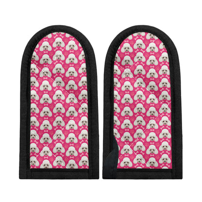 Cute Poodle Pattern Print Skillet Handle Cover