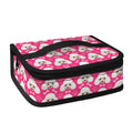 Cute Poodle Pattern Print Small Lunch Bag