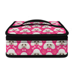 Cute Poodle Pattern Print Small Lunch Bag