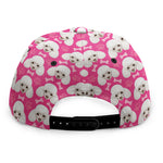 Cute Poodle Pattern Print Snapback Cap
