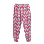 Cute Poodle Pattern Print Sweatpants