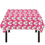 Cute Poodle Pattern Print Tablecloth