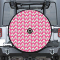 Cute Poodle Pattern Print Tire Cover With Camera Hole