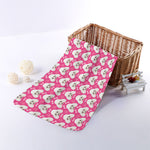 Cute Poodle Pattern Print Towel