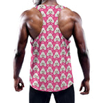 Cute Poodle Pattern Print Training Tank Top