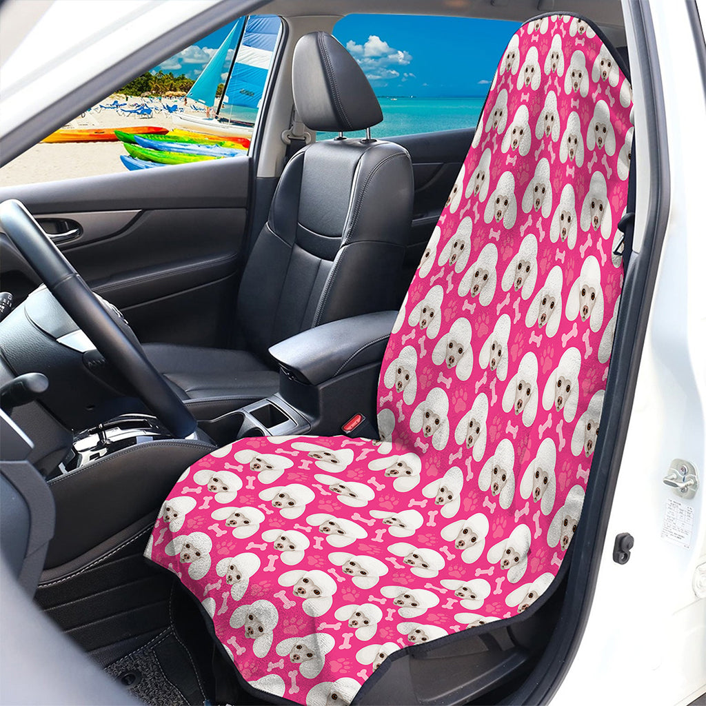 Cute Poodle Pattern Print Waterproof Car Seat Cover