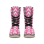 Cute Poodle Pattern Print Winter Boots