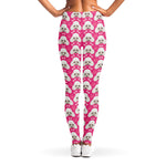 Cute Poodle Pattern Print Women's Leggings