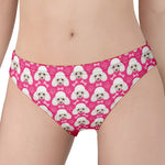 Cute Poodle Pattern Print Women's Panties