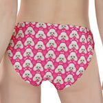 Cute Poodle Pattern Print Women's Panties