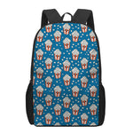 Cute Popcorn Box Pattern Print 17 Inch Backpack
