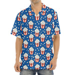 Cute Popcorn Box Pattern Print Aloha Shirt