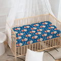 Cute Popcorn Box Pattern Print Baby Crib Sheet
