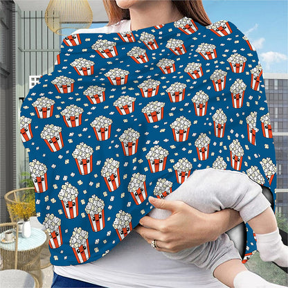 Cute Popcorn Box Pattern Print Baby Seat Cover