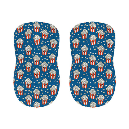 Cute Popcorn Box Pattern Print Bar Stool Covers