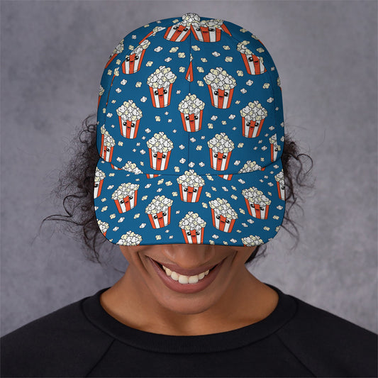 Cute Popcorn Box Pattern Print Baseball Cap