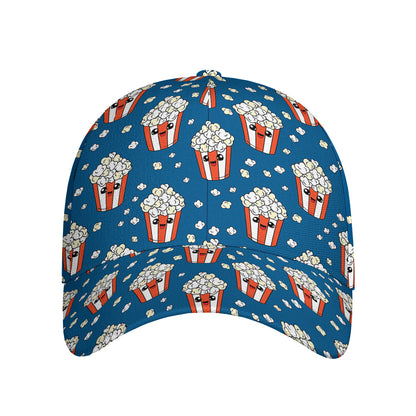 Cute Popcorn Box Pattern Print Baseball Cap
