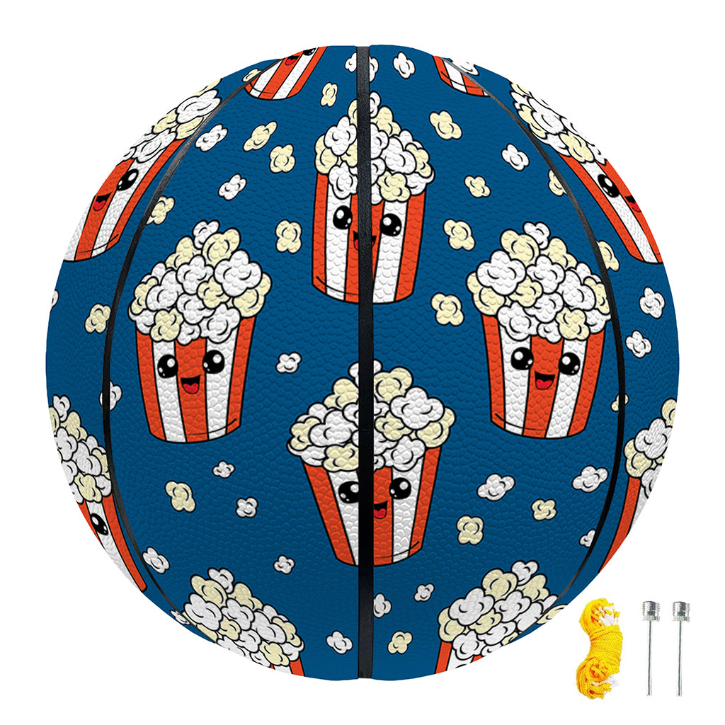 Cute Popcorn Box Pattern Print Basketball