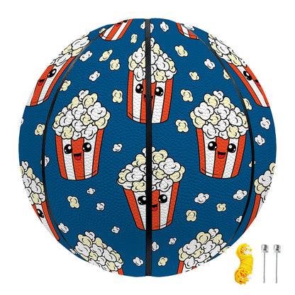 Cute Popcorn Box Pattern Print Basketball