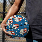 Cute Popcorn Box Pattern Print Basketball