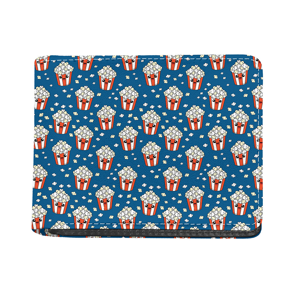 Cute Popcorn Box Pattern Print Bifold Wallet