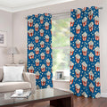 Cute Popcorn Box Pattern Print Dimout Grommet Curtains