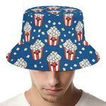 Cute Popcorn Box Pattern Print Bucket Hat