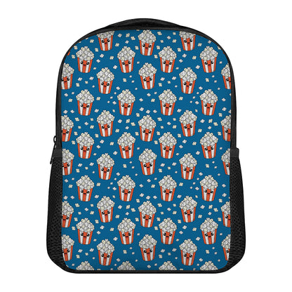 Cute Popcorn Box Pattern Print Casual Backpack