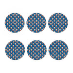 Cute Popcorn Box Pattern Print Coaster Set