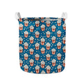 Cute Popcorn Box Pattern Print Collapsible Laundry Basket