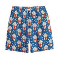 Cute Popcorn Box Pattern Print Cotton Shorts