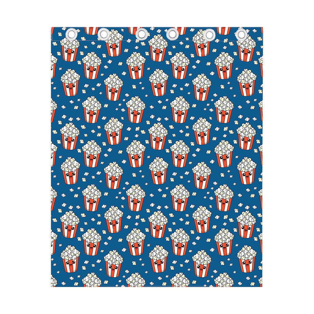 Cute Popcorn Box Pattern Print Curtain