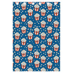 Cute Popcorn Box Pattern Print Curtain