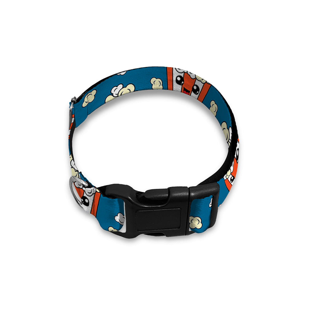 Cute Popcorn Box Pattern Print Dog Collar