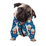 Cute Popcorn Box Pattern Print Dog Zip Up Hoodie