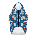 Cute Popcorn Box Pattern Print Dog Zip Up Hoodie