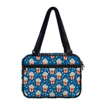Cute Popcorn Box Pattern Print Double Strap Bible Bag