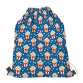 Cute Popcorn Box Pattern Print Drawstring Bag