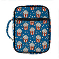 Cute Popcorn Box Pattern Print Front Pocket Bible Bag