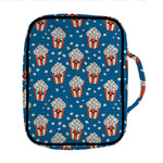 Cute Popcorn Box Pattern Print Front Pocket Bible Bag
